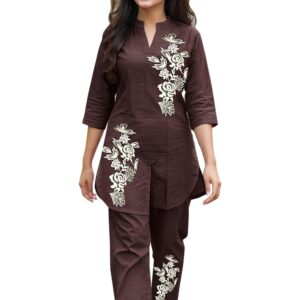 Girl's Cotton Kurta Pant Set
