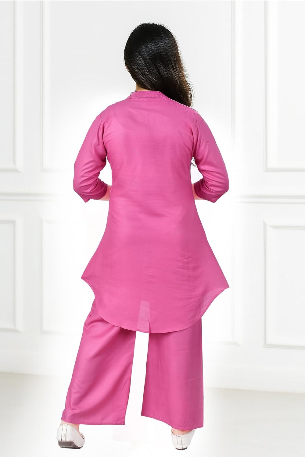 Girl's Cotton Kurta Pant Set - Image 5